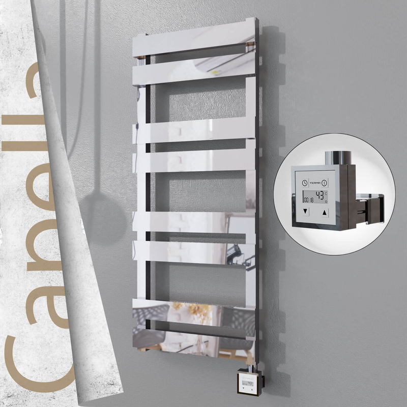 Capella Elektrikli Paslanmaz Çelik Havlupan 400x990 Ayna Polisaj (KTX3 Termostat) 300W 