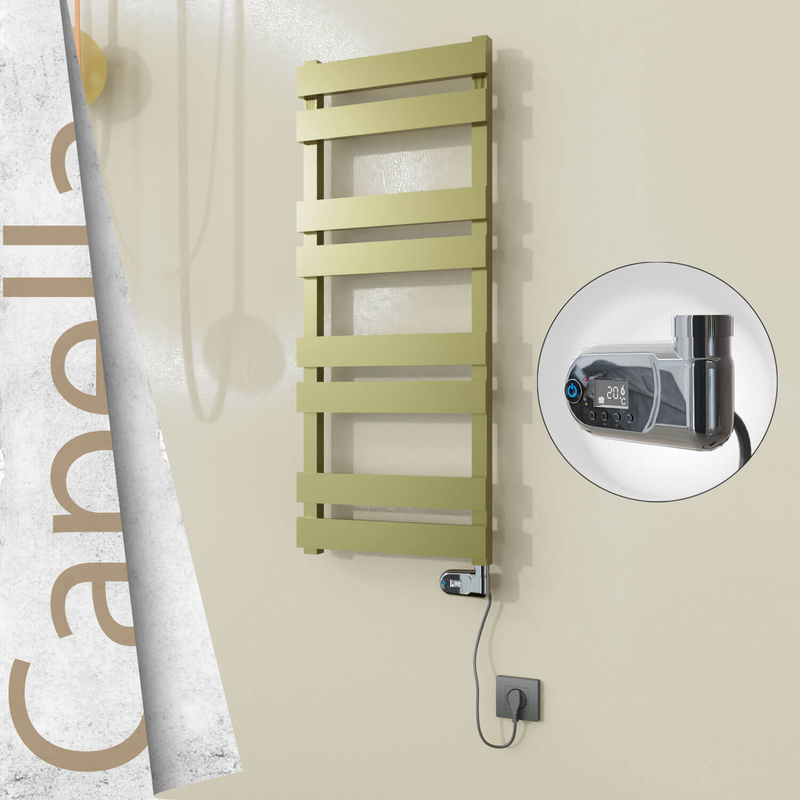 Capella Elektrikli Paslanmaz Çelik Havlupan 400x990 Satin Polisaj (Thesis Termostat) 300W