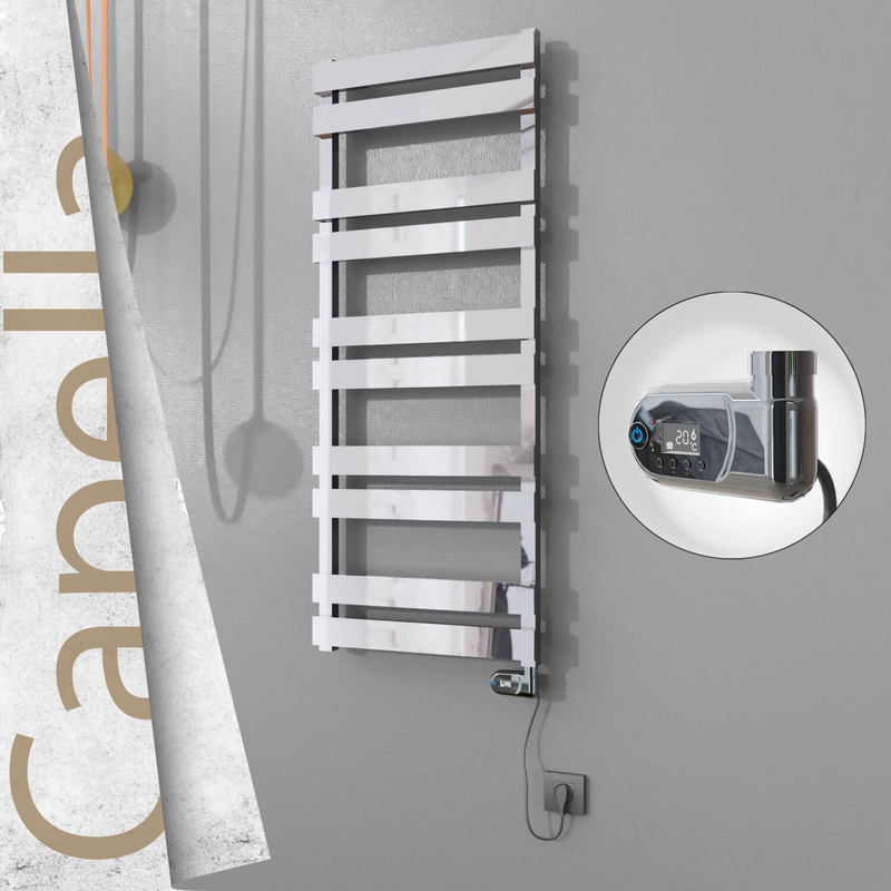 Capella Elektrikli Paslanmaz Çelik Havlupan 500x1260 Satin Polisaj (On/Off Düğmeli) 600W 