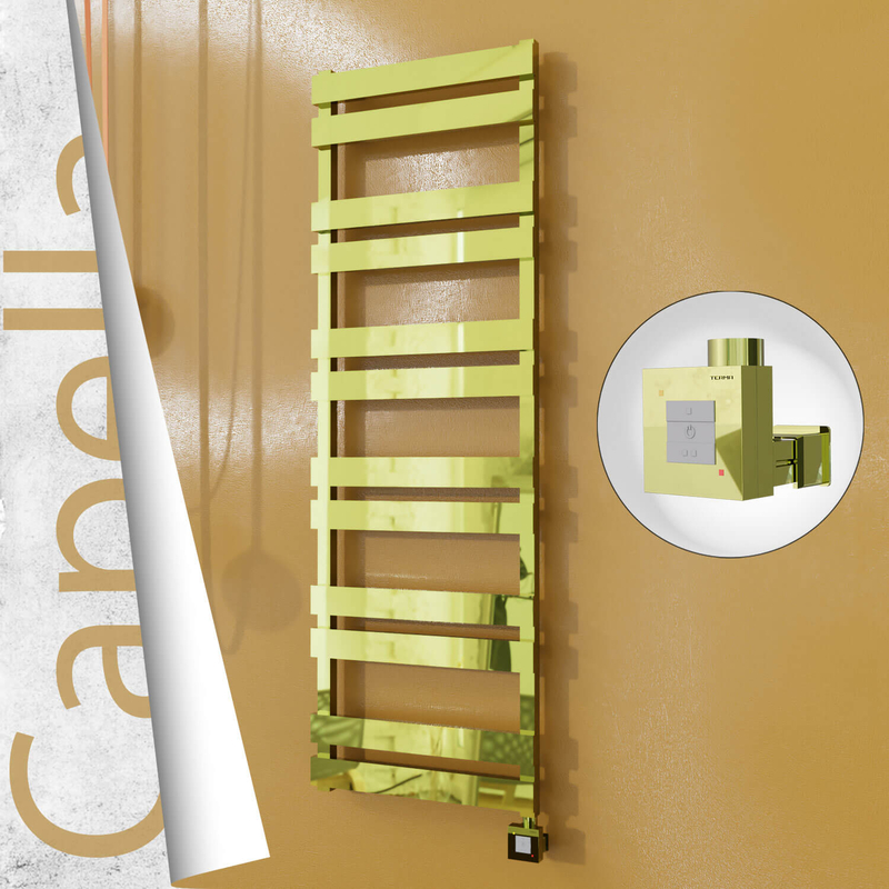 Capella Elektrikli Paslanmaz Çelik Havlupan 500x1530 Altın (KTX1 Termostat) 600W