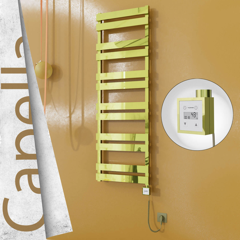 Capella Elektrikli Paslanmaz Çelik Havlupan 500x1530 Altın (KTX3 Termostat) 600W Spiral Kablolu 
