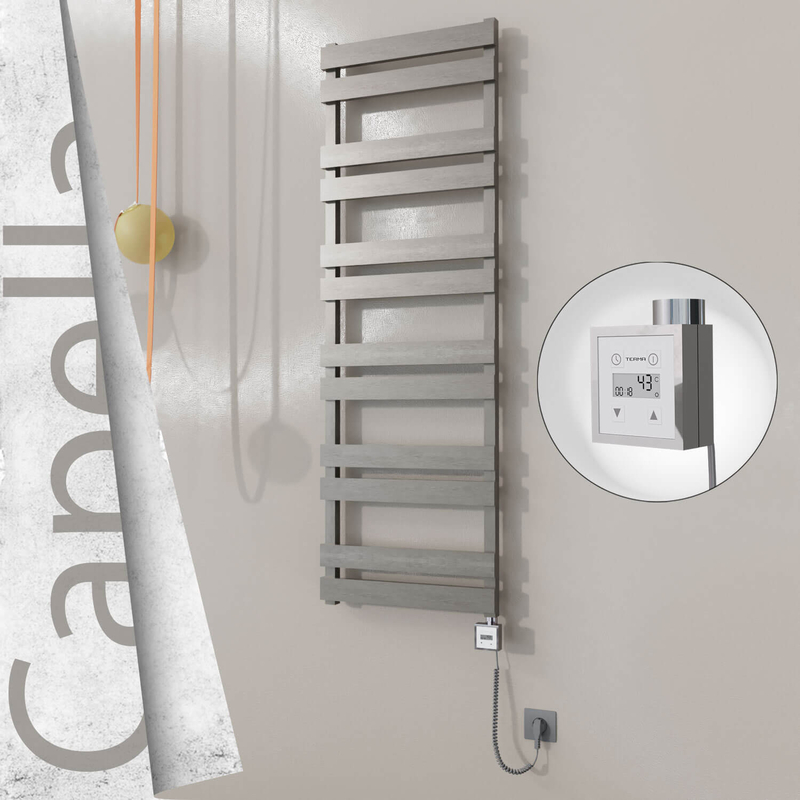 Capella Elektrikli Paslanmaz Çelik Havlupan 500x1530 Satin Polisaj (KTX3 Termostat) 600W Spiral Kablolu 