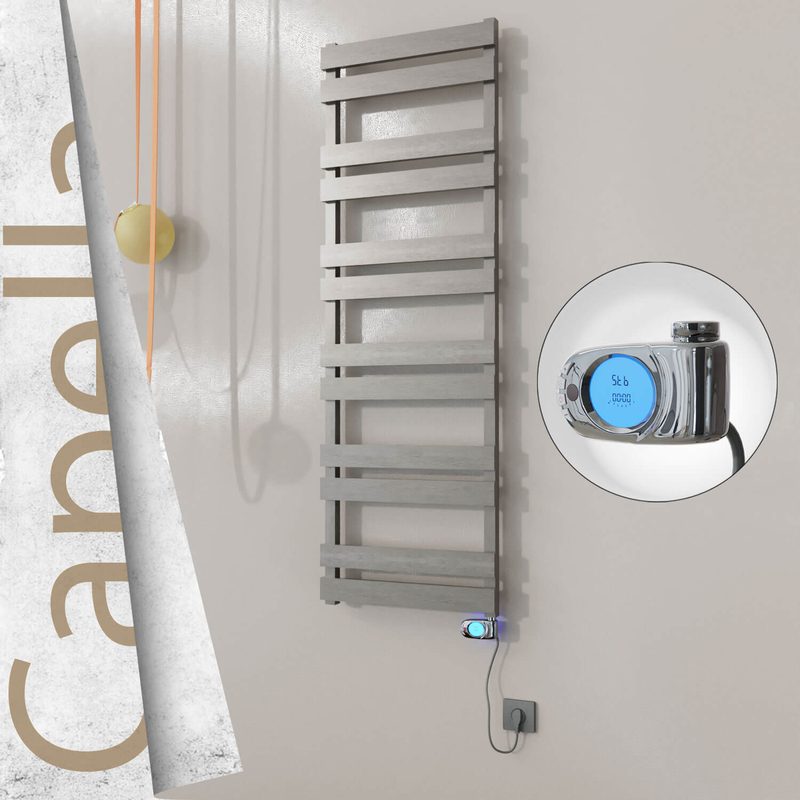 Capella Elektrikli Paslanmaz Çelik Havlupan 500x1530 Satin Polisaj (Musa Termostat) 600W