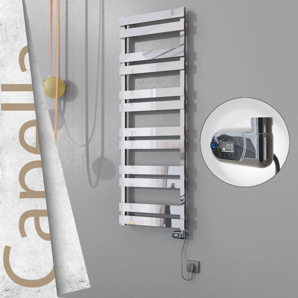 Capella Elektrikli Paslanmaz Çelik Havlupan 500x1530 Satin Polisaj (On/Off Düğmeli) 600W - 1