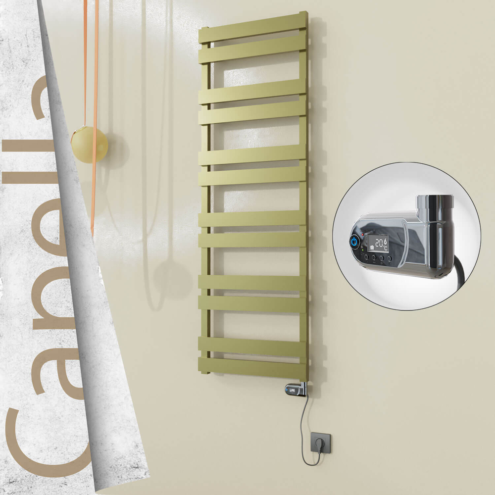 Capella Elektrikli Paslanmaz Çelik Havlupan 500x1530 Satin Polisaj (Thesis Termostat) 600W - 1