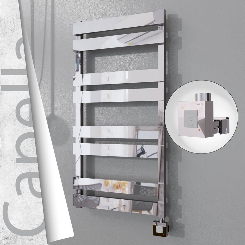 Capella Elektrikli Paslanmaz Çelik Havlupan 500x990 Ayna Polisaj (KTX1 Termostat) 300W