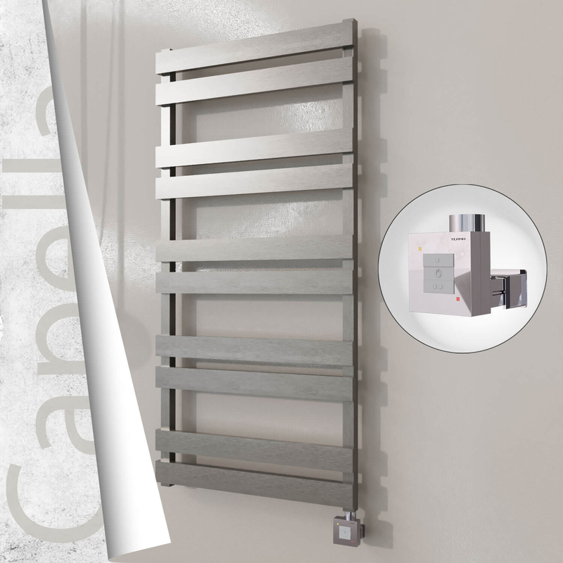 Capella Elektrikli Paslanmaz Çelik Havlupan 600x1260 Satin Polisaj (KTX1 Termostat) 600W 
