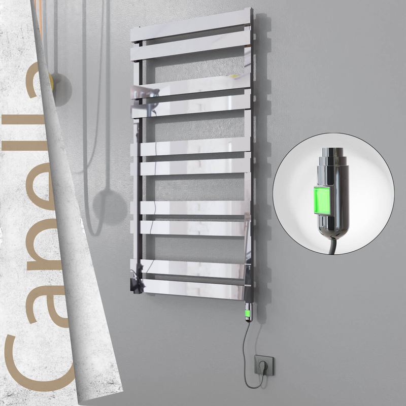 Capella Elektrikli Paslanmaz Çelik Havlupan 600x1260 Satine Altın (On/Off Düğmeli) 600W 