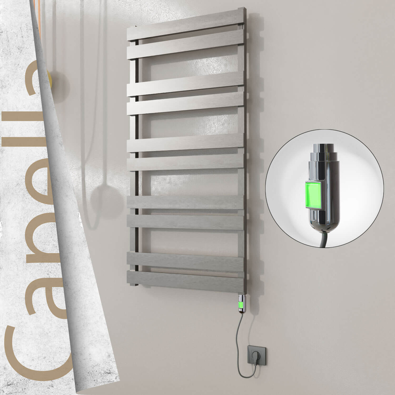Capella Elektrikli Paslanmaz Çelik Havlupan 600x1260 Satine Altın (Thesis Termostat) 600W 