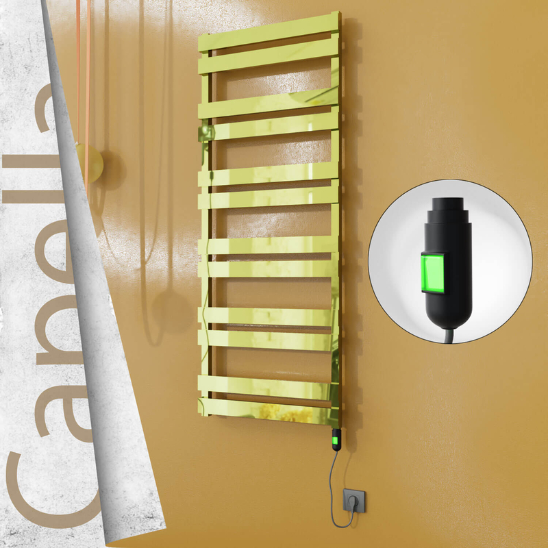 Capella Elektrikli Paslanmaz Çelik Havlupan 600x1530 Altın (On/Off Düğmeli) 600W