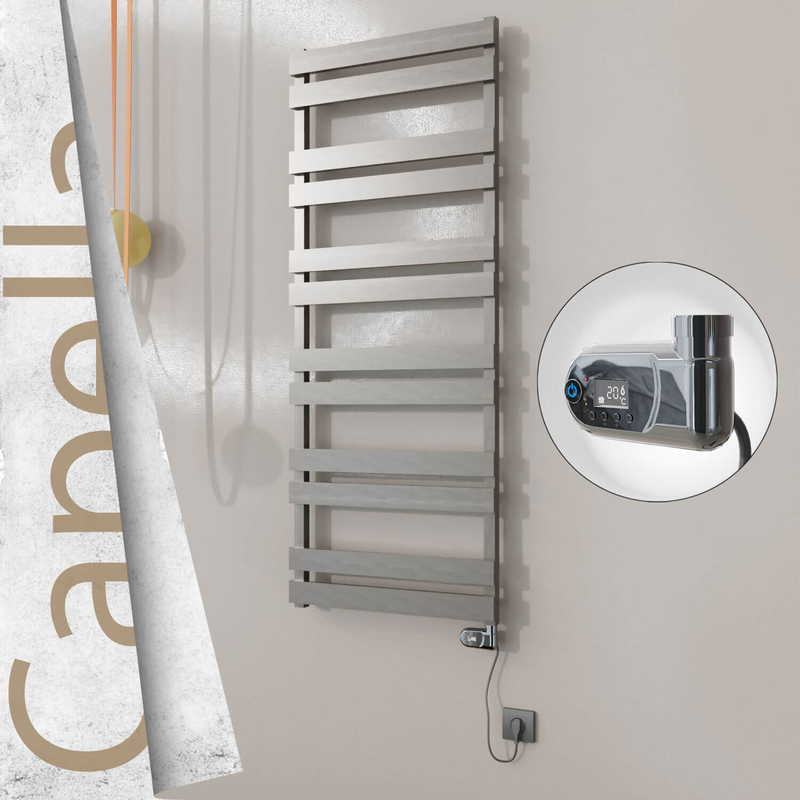 Capella Elektrikli Paslanmaz Çelik Havlupan 600x1530 Ayna Polisaj (On/Off Düğmeli) 600W