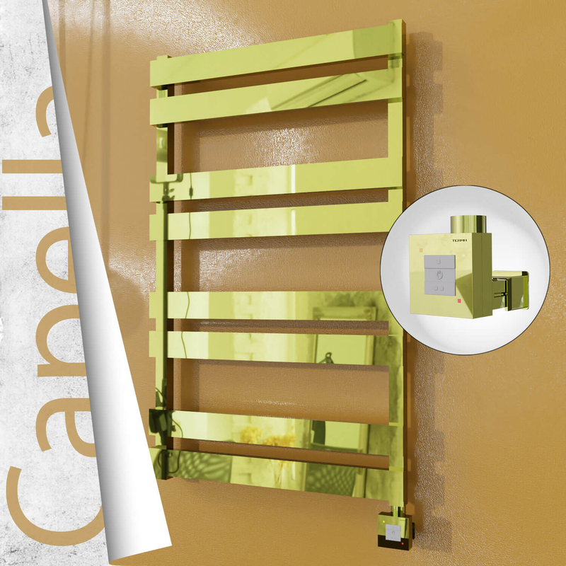 Capella Elektrikli Paslanmaz Çelik Havlupan 600x990 Altın (KTX1 Termostat) 300W