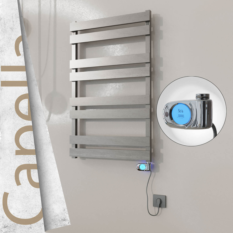 Capella Elektrikli Paslanmaz Çelik Havlupan 600x990 Satin Polisaj (Musa Termostat) 300W
