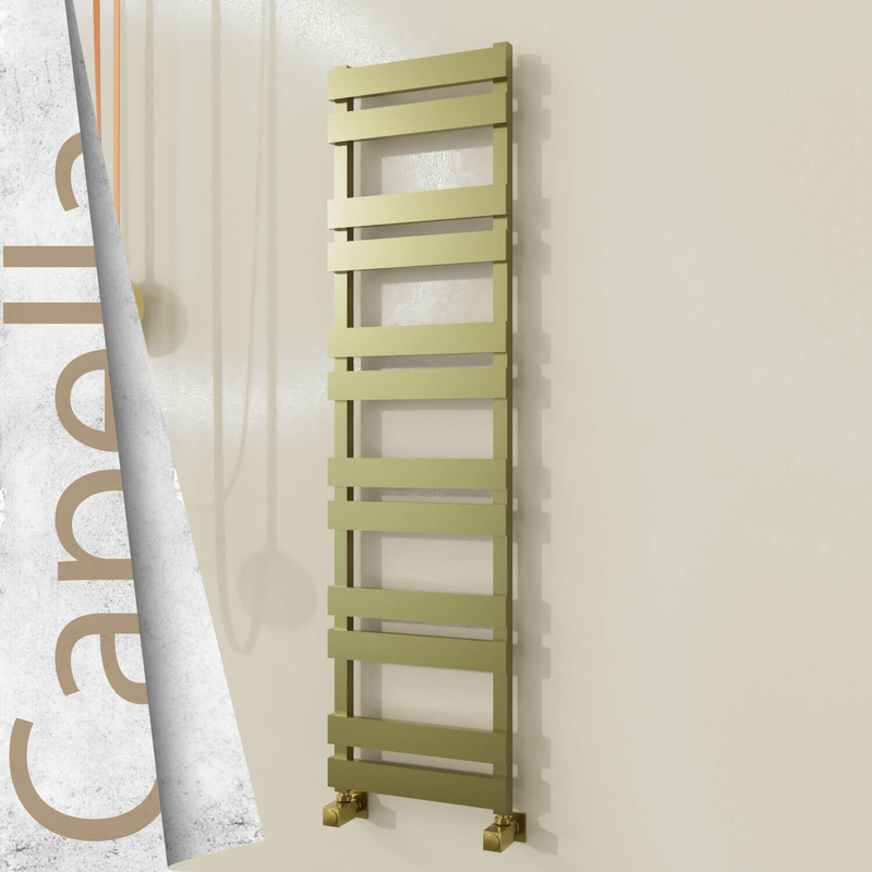 Capella Sèche-serviettes en Inox 400x1530 Doré Satiné