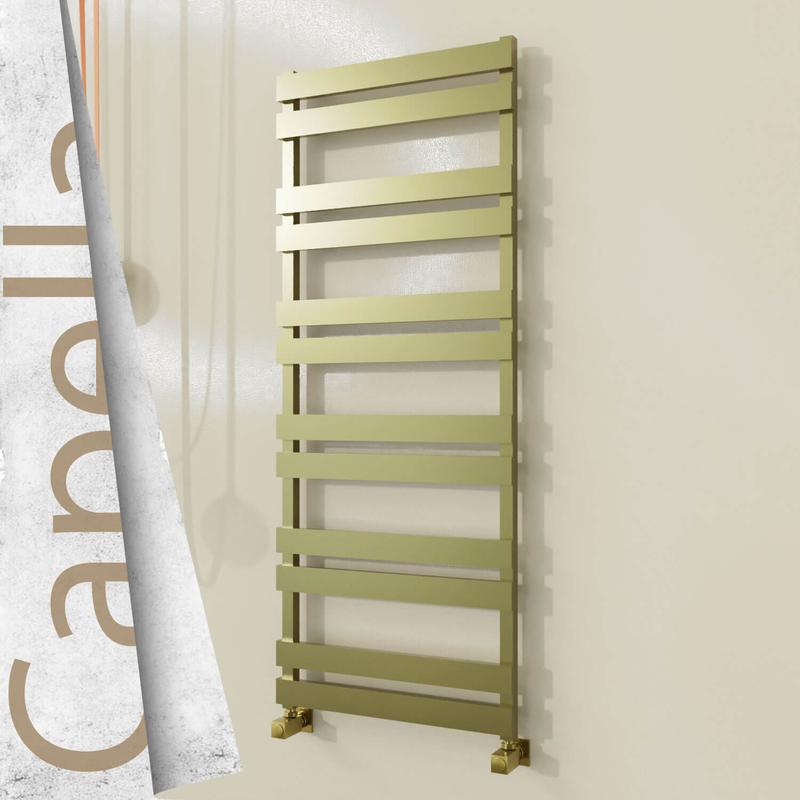 Capella Sèche-serviettes en Inox 600x1530 Doré Satiné