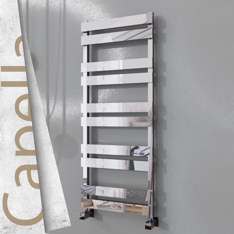 Capella Stainless Steel Towel Rail 500x1260 Mirror Polished 