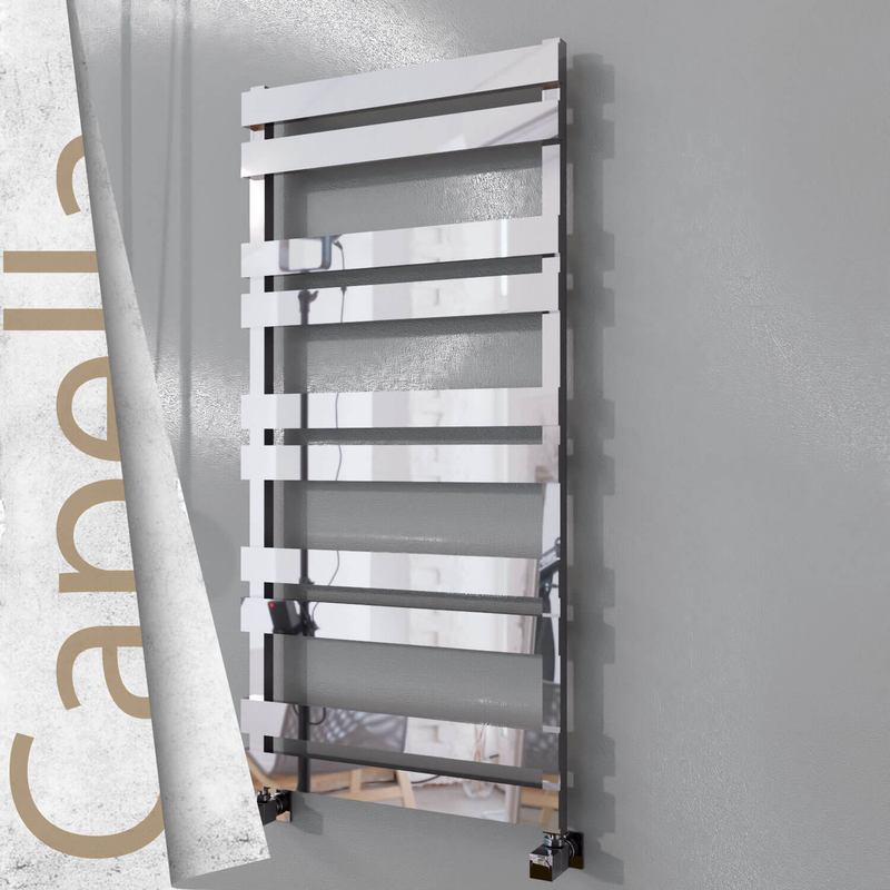 Capella Stainless Steel Towel Rail 600x1260 Mirror Polished 