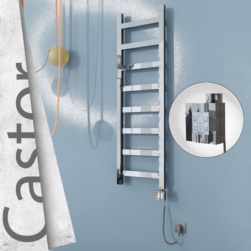 Castor Elektrikli Paslanmaz Çelik Havlupan 400x1300 Ayna Polisaj (KTX4 Termostat) 300W Spiral Kablolu