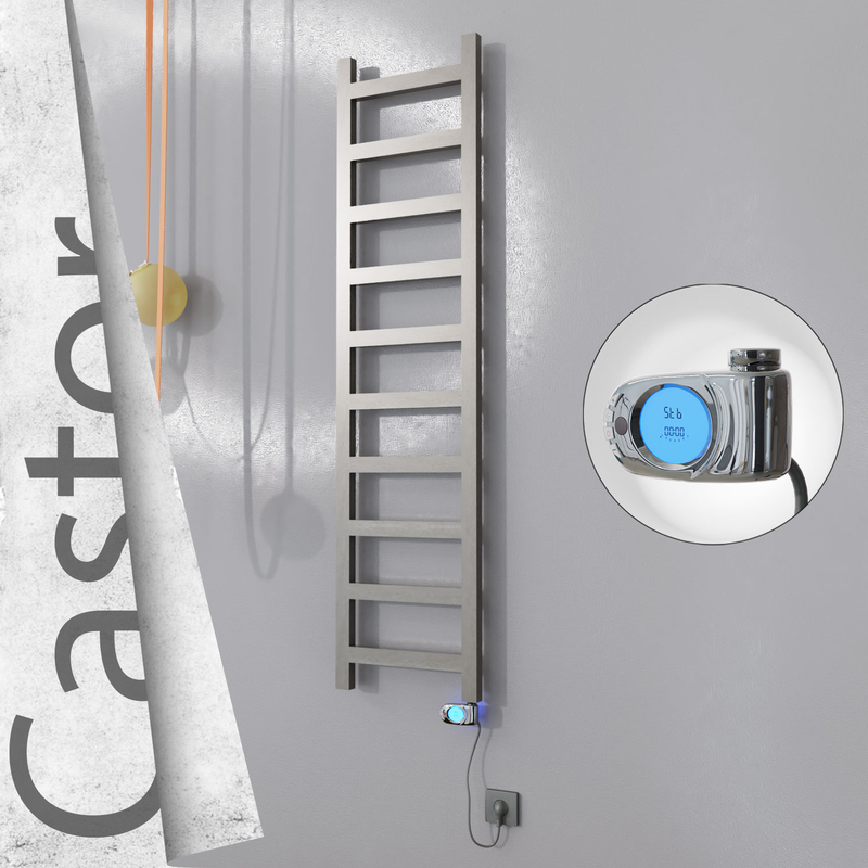 Castor Elektrikli Paslanmaz Çelik Havlupan 400x1620 Satin Polisaj (Musa Termostat) 300W
