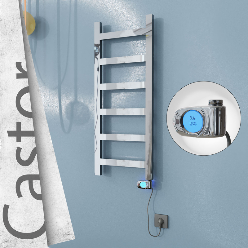 Castor Elektrikli Paslanmaz Çelik Havlupan 400x980 Ayna Polisaj (Musa Termostat) 200W 