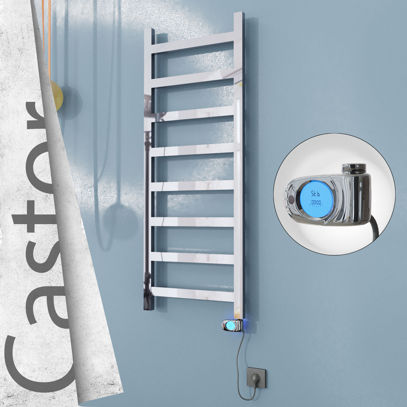 Castor Elektrikli Paslanmaz Çelik Havlupan 500x1300 Ayna Polisaj (Musa Termostat) 300W