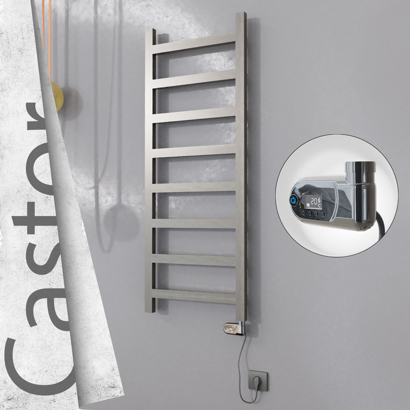 Castor Elektrikli Paslanmaz Çelik Havlupan 500x1300 Satin Polisaj (Thesis Termostat) 300W