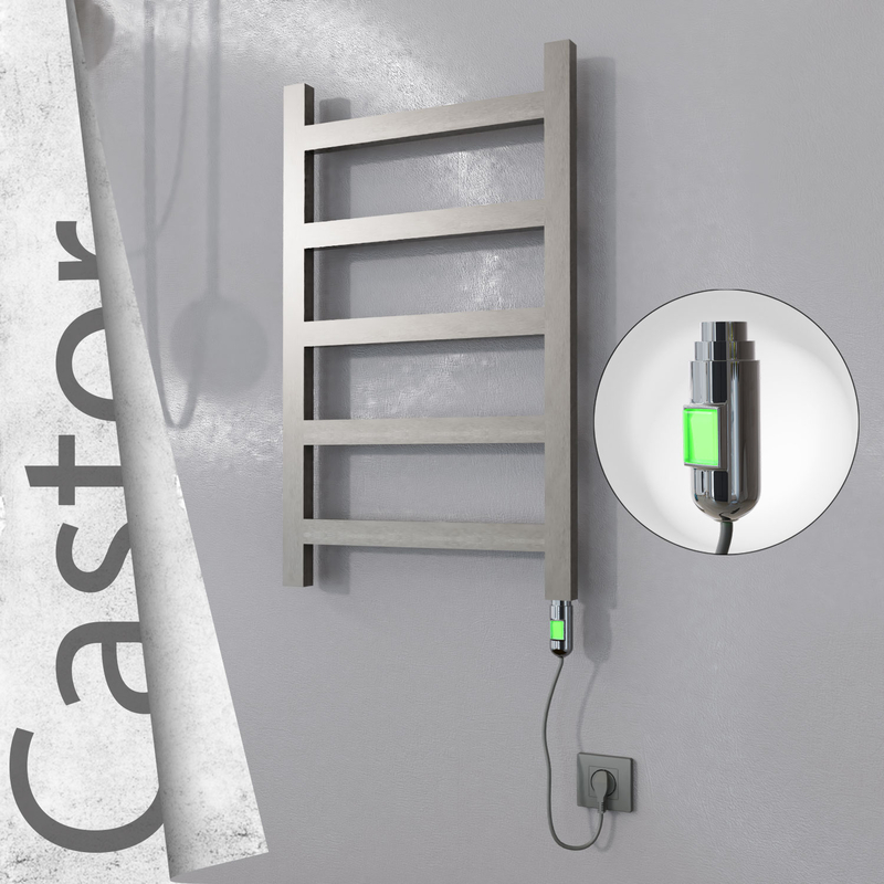 Castor Elektrikli Paslanmaz Çelik Havlupan 500x820 Satin Polisaj (On/Off Düğmeli) 200W