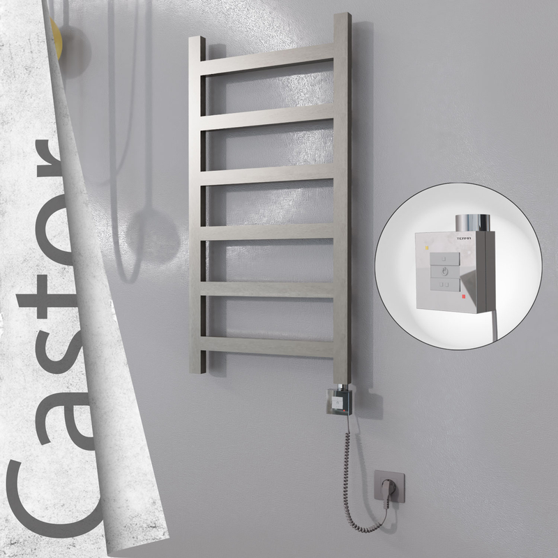 Castor Elektrikli Paslanmaz Çelik Havlupan 500x980 Satin Polisaj (KTX1 Termostat) 300W Spiral Kablolu