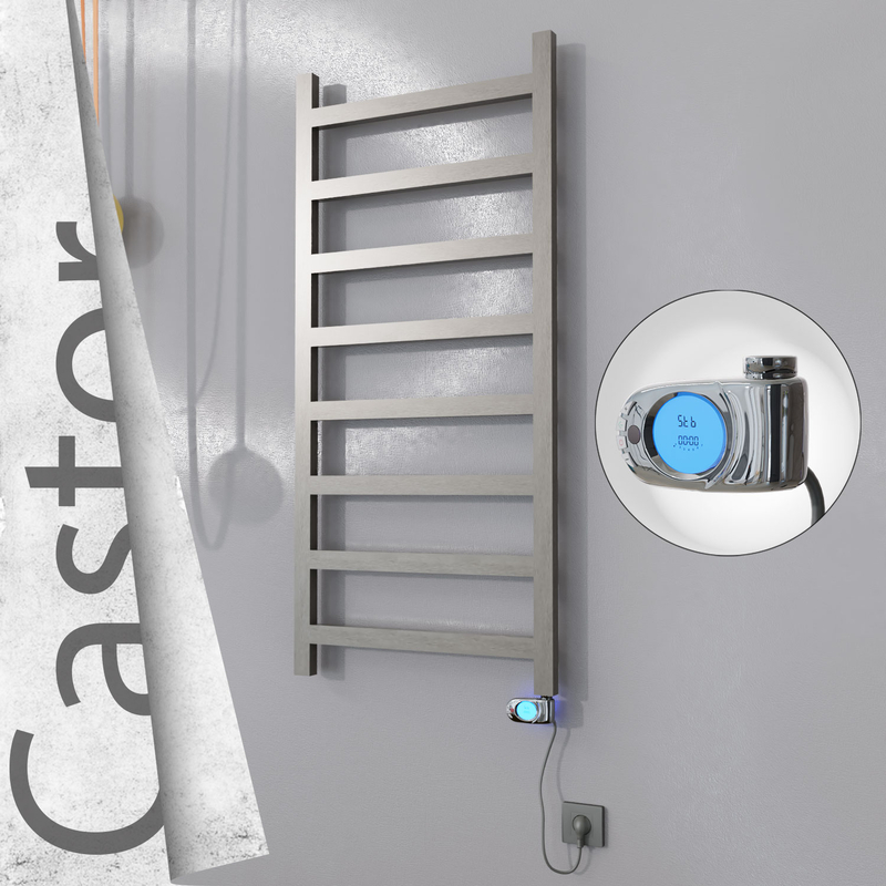 Castor Elektrikli Paslanmaz Çelik Havlupan 600x1300 Satin Polisaj (Musa Termostat) 300W