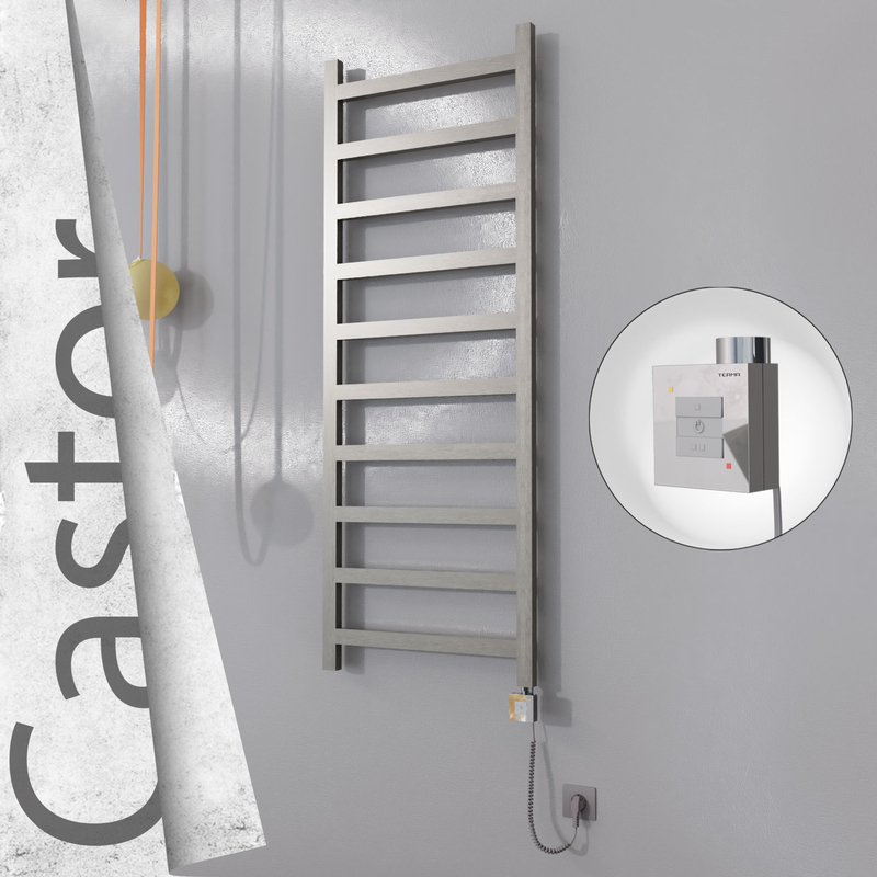 Castor Elektrikli Paslanmaz Çelik Havlupan 600x1620 Satin Polisaj (KTX1 Termostat) 600W Spiral Kablolu 