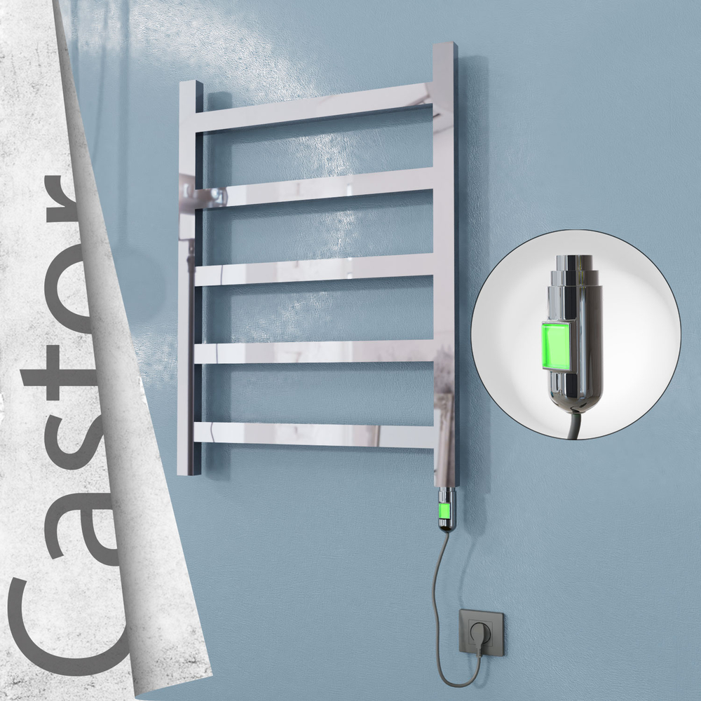 Castor Elektrikli Paslanmaz Çelik Havlupan 600x820 Ayna Polisaj (On/Off Düğmeli) 200W - 1