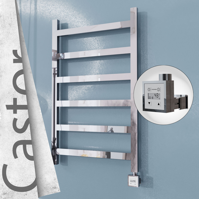 Castor Elektrikli Paslanmaz Çelik Havlupan 600x980 Ayna Polisaj (KTX3 Termostat) 300W 
