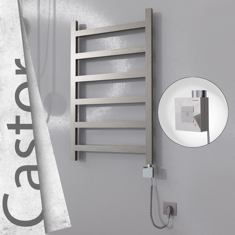 Castor Elektrikli Paslanmaz Çelik Havlupan 600x980 Satin Polisaj (KTX1 Termostat) 300W Spiral Kablolu
