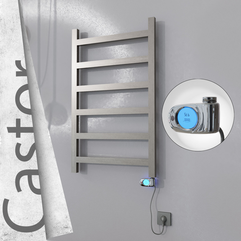 Castor Elektrikli Paslanmaz Çelik Havlupan 600x980 Satin Polisaj (Musa Termostat) 300W