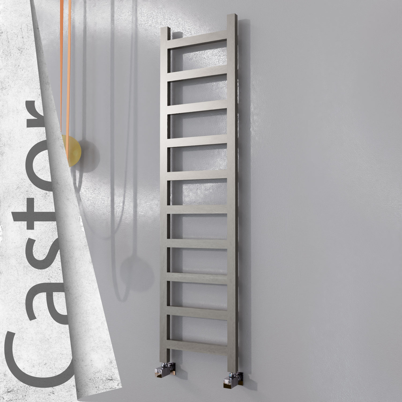 Castor Sèche-serviettes en Inox 400x1620 Poli Satiné