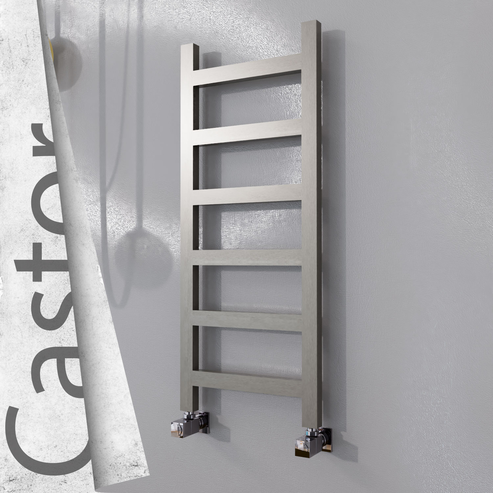 Castor Sèche-serviettes en Inox 400x980 Poli Satiné - 1