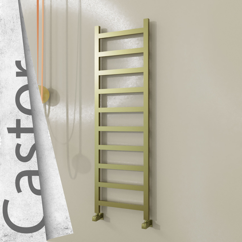 Castor Sèche-serviettes en Inox 500x1620 Doré Satiné 