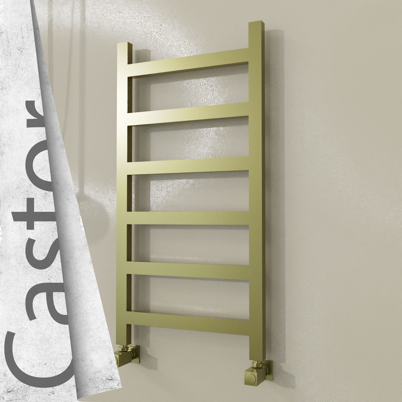Castor Sèche-serviettes en Inox 500x980 Doré Satiné