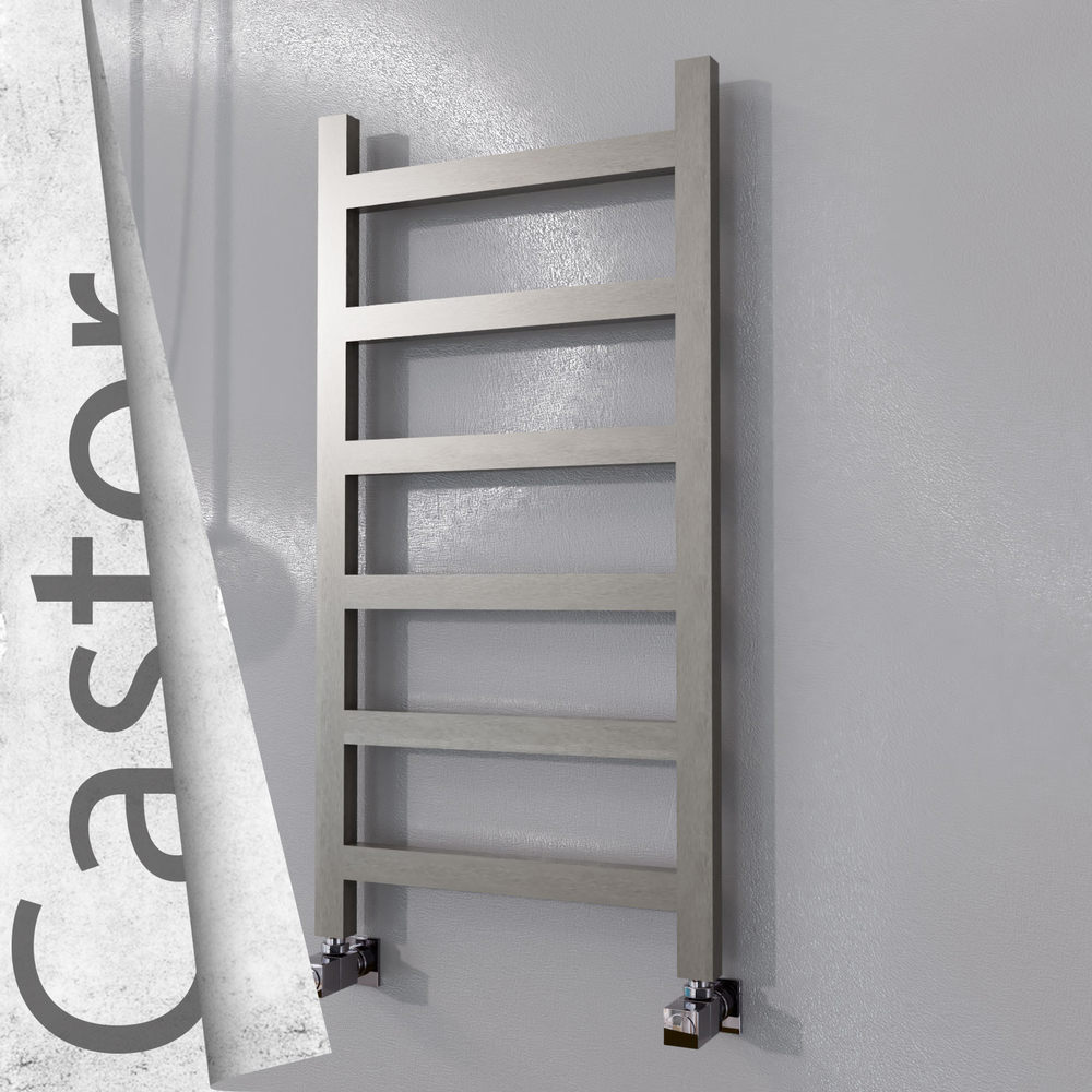 Castor Sèche-serviettes en Inox 500x980 Poli Satiné - 1