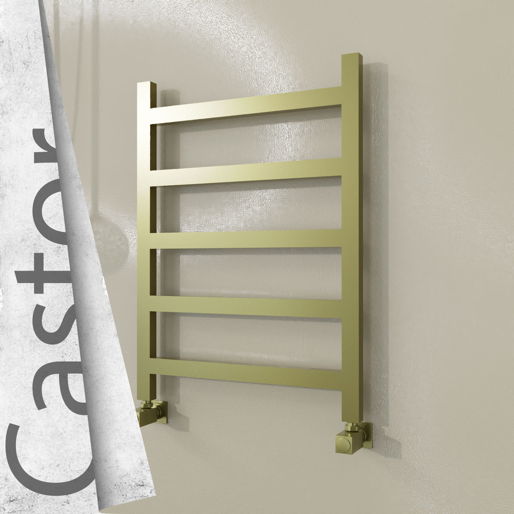 Castor Sèche-serviettes en Inox 600x820 Doré Satiné - 1