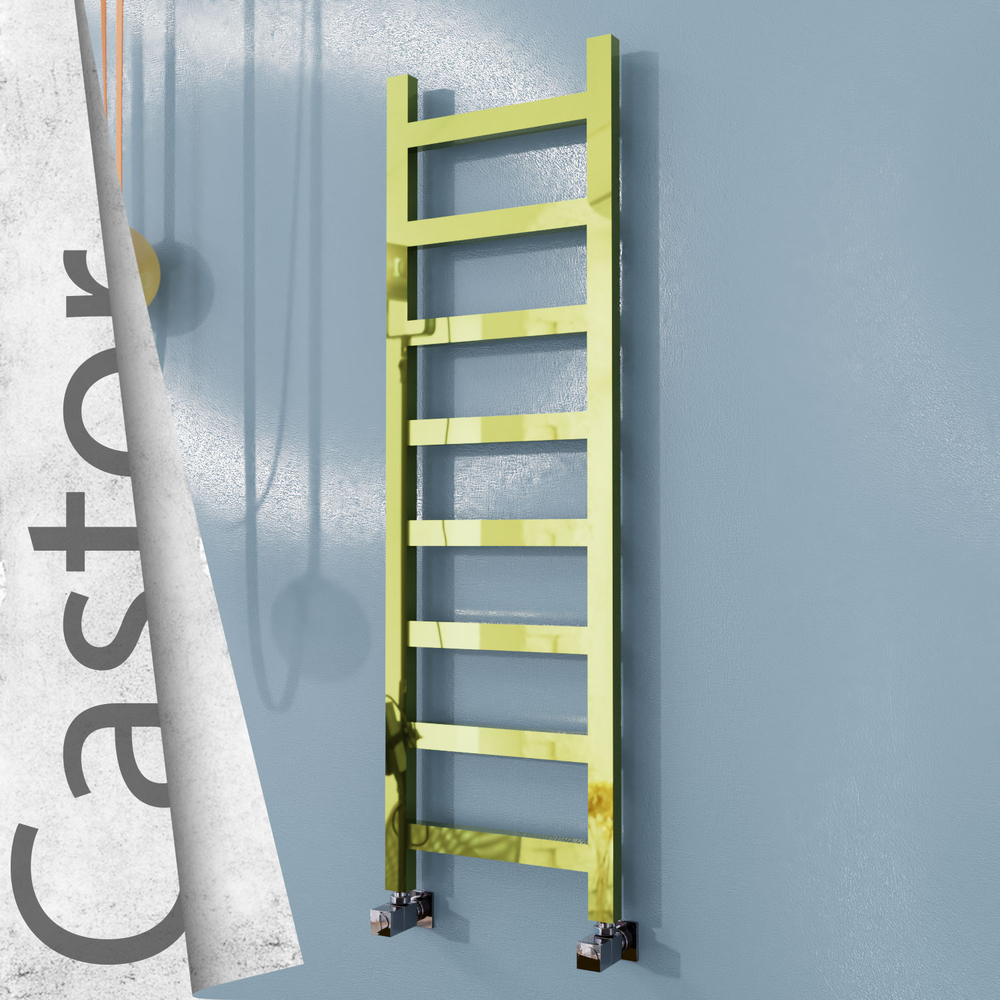 Castor Stainless Steel Towel Rail 400x1300 Gold - 1