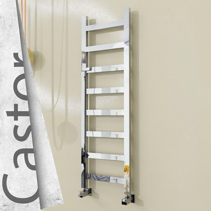 Castor Stainless Steel Towel Rail 400x1300 Mirror Polished 