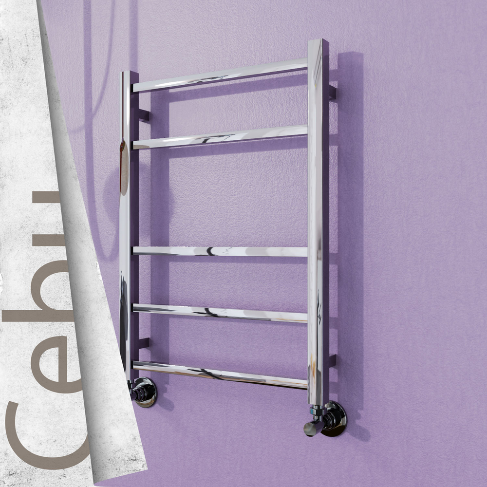Cebu Sèche-serviettes en Inox 500x705 Poli Miroir - 1