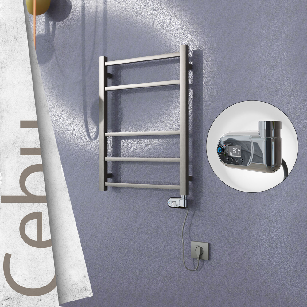 Cebu Electric Towel Warmer 500x705 Satine Finish (Thesis Thermostat) 200 W - 1