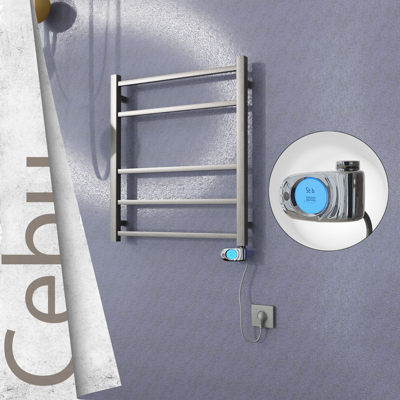 Cebu Electric Towel Warmer 600x705 Satine Finish (Musa Thermostat) 200 W 