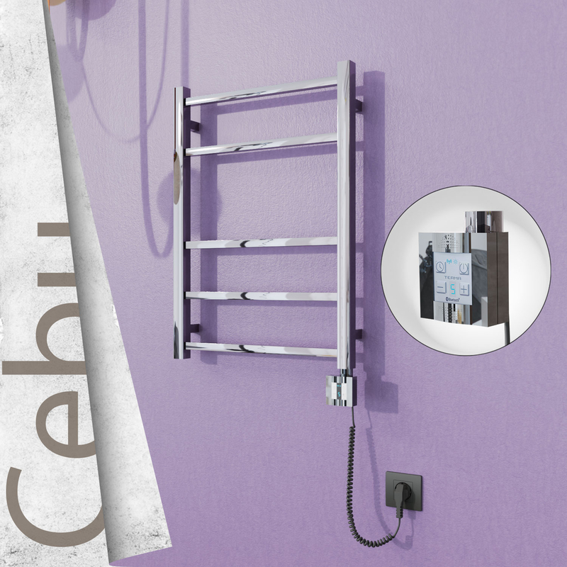 Cebu Sèche Serviettes Electrique 500x705 Finition de polissage Ktx4 200 Watt Câble en spirale 