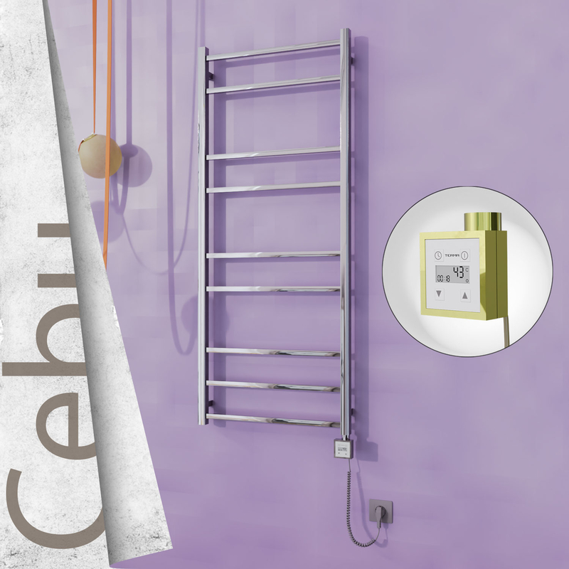Cebu Electric Towel Warmer 600x1395 Gold Ktx3 200 W (Spiral Cable)