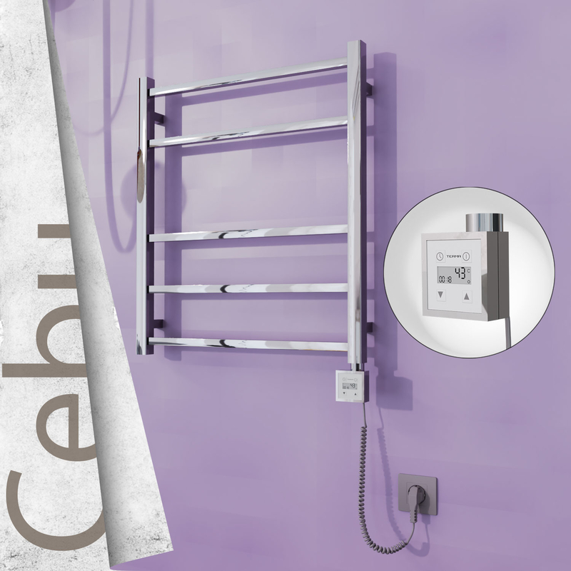 Cebu Sèche Serviettes Electrique 600x705 Finition de polissage Ktx3 200 Watt Câble en spirale 