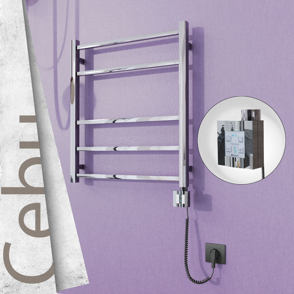 Cebu Sèche Serviettes Electrique 600x705 Finition de polissage Ktx4 200 Watt Câble en spirale - 1