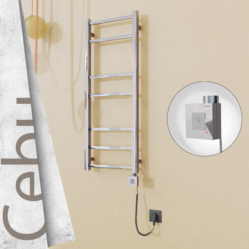Cebu Elektrikli Paslanmaz Çelik Havlupan 400x1050 Ayna Polisaj (KTX1 Termostat) 200W Spiral Kablolu 